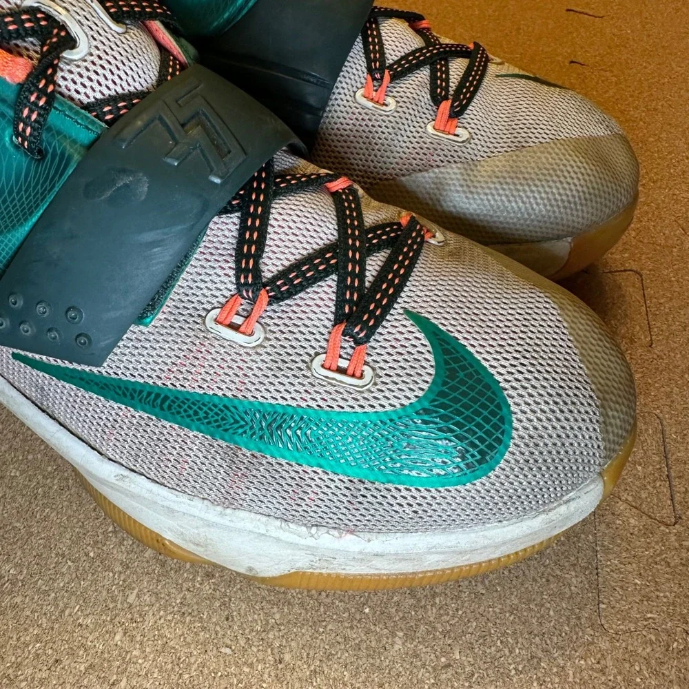 Nike KD 7 Easy Money Mystic Green Basketball‎ Shoes 669942-301 Kids 5Y